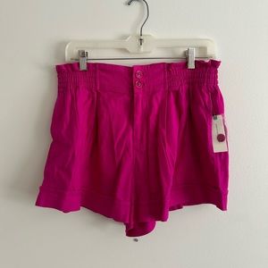 NWT! Anthropologie Linen Paperbag Shorts Size: 8